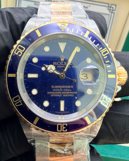 Rolex Submariner Date "Bluesy" 40MM Blue Dial Two-Tone Oyster Bracelet (116613LB)