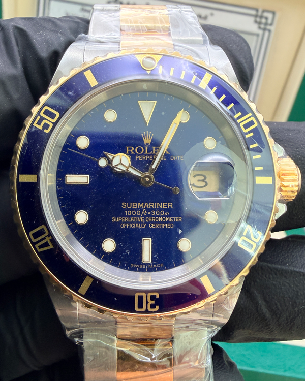 Rolex Submariner Date "Bluesy" 40MM Blue Dial Two-Tone Oyster Bracelet (116613LB)
