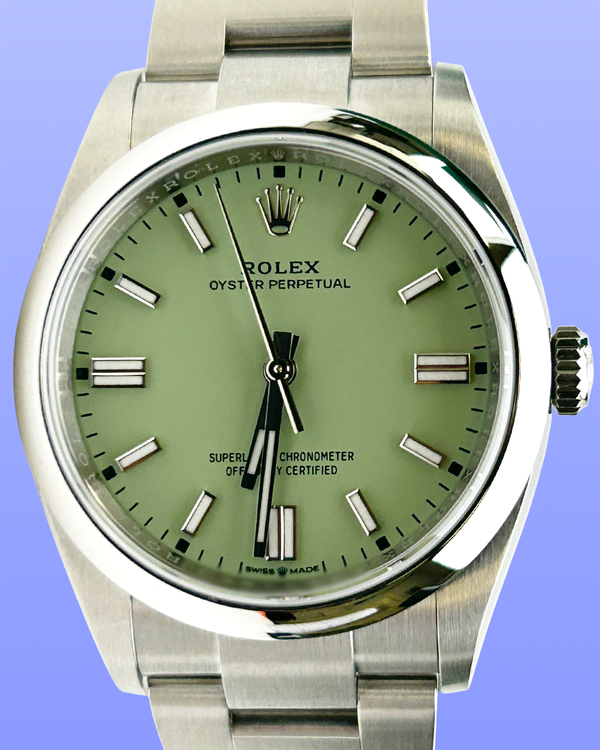 No Reserve - 2026 Rolex Oyster Perpetual 36MM Pistachio Dial Oyster Bracelet (126000)