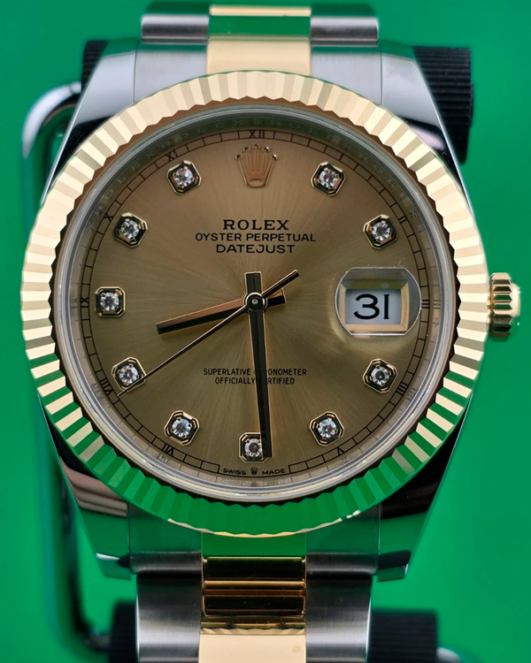 2025 Rolex Datejust 41MM Champagne Dial Two-Tone Oyster Bracelet (126333)
