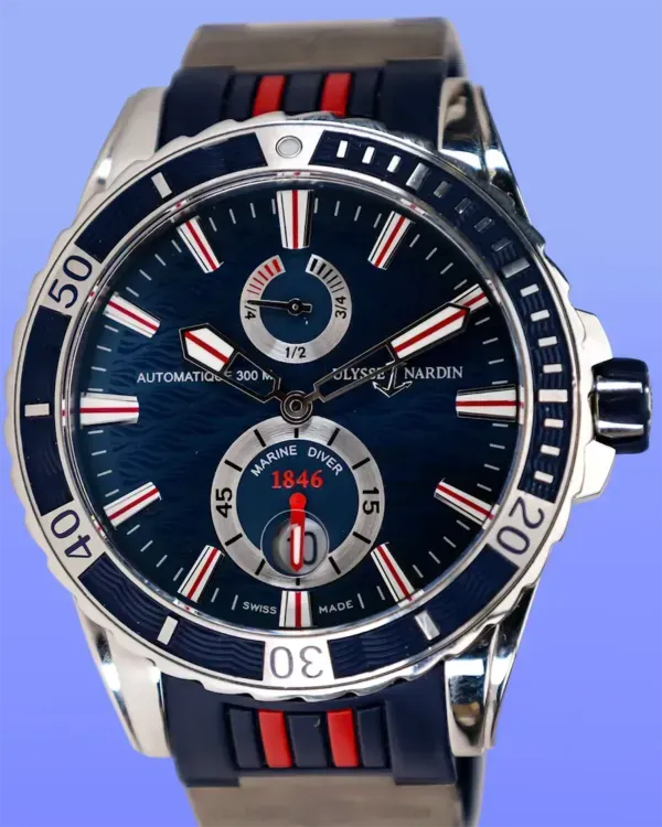 2019 Ulysse Nardin Diver Maxi Marine Diver Chronometer 44MM Blue Dial Rubber Strap (263-10/93)