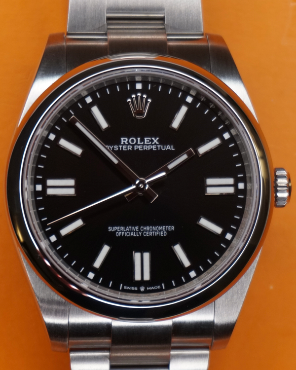 2024 Rolex Oyster Perpetual 41MM Black Dial Oyster Bracelet (124300)