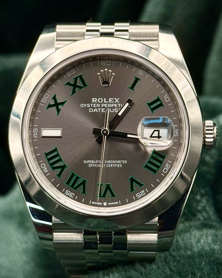 2025 Rolex Datejust "Wimbledon" 41MM Slate Dial Jubilee Bracelet (126300)