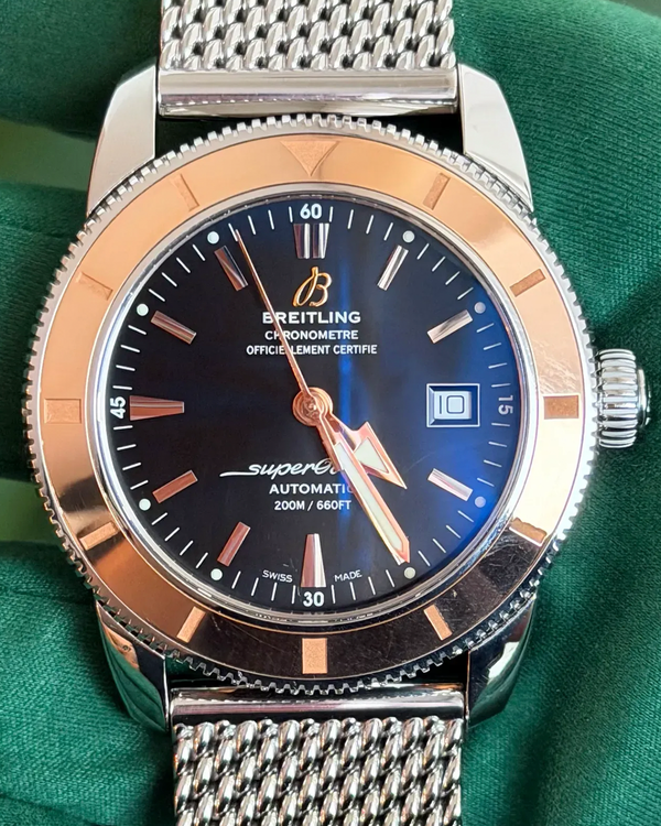 2013 Breitling Superocean Heritage 42MM Black Dial Steel Bracelet (U1732112/BA61-154A)