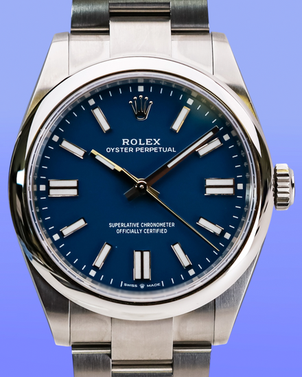 2026 Rolex Oyster Perpetual 41MM Blue Dial Oyster Bracelet (134300)