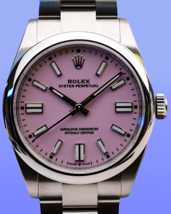 2026 Rolex Oyster Perpetual 41MM Pink "Candy" Dial Oyster Bracelet (134300)