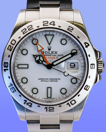No Reserve - 2018 Rolex Explorer II "Polar" 42MM White Dial Oyster Bracelet (216570)