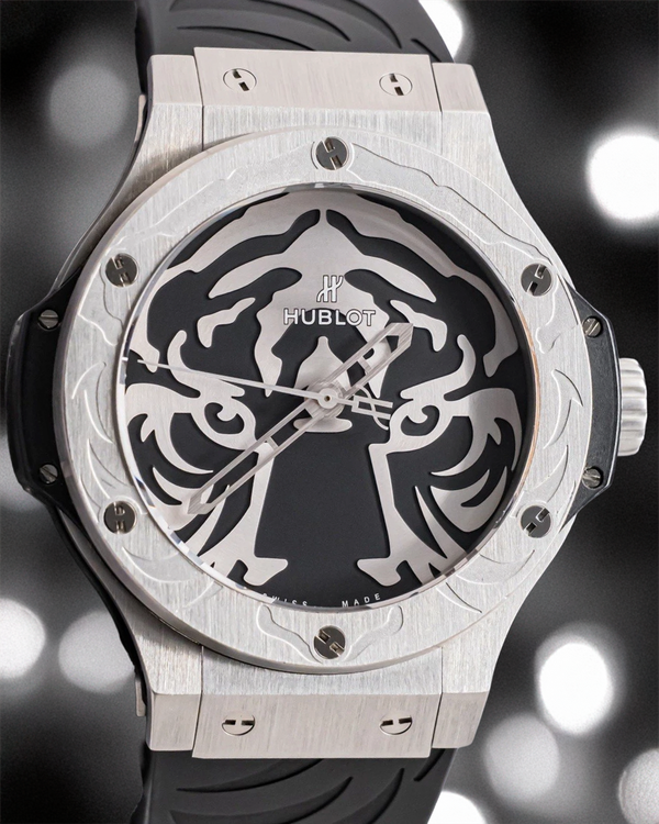 Hublot Big Bang "Black Jaguar White Tiger Foundation" L. E. 44MM Black Dial Rubber Strap (316.SX.4310.RX.BJW16)
