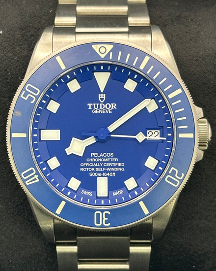 2021 Tudor Pelagos 42MM Blue Dial Titanium Bracelet (25600TB)