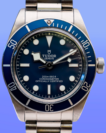 No Reserve - 2021 Tudor Black Bay 58 39MM Blue Dial Aftermarket Steel Bracelet (79030B)