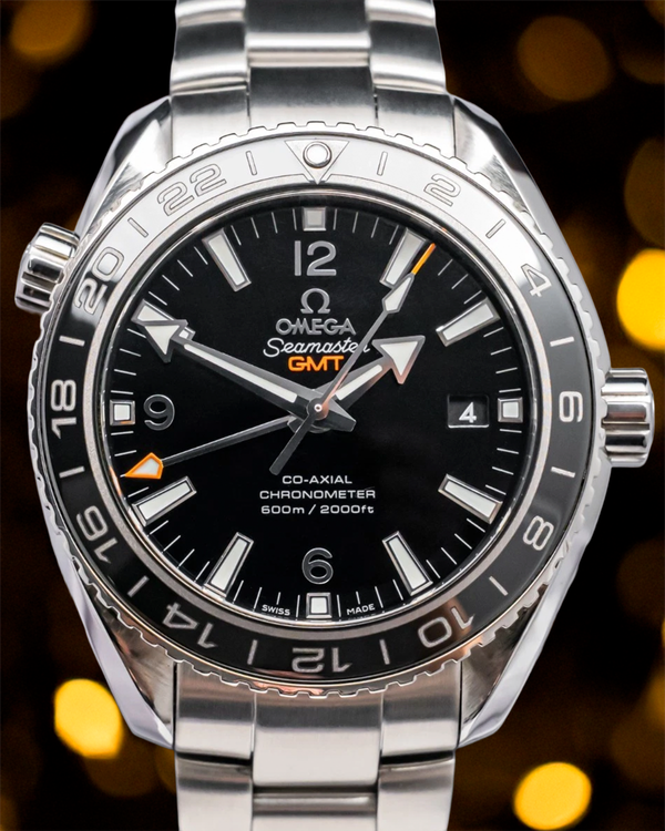 Omega Seamaster Planet Ocean 600M GMT 43.5MM Black Dial Steel Bracelet (232.30.44.22.01.001)