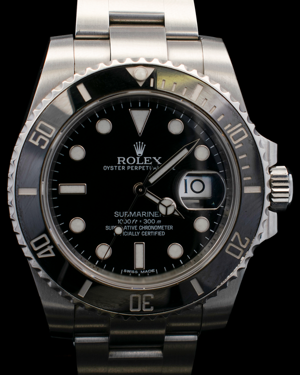 2014 Rolex Submariner Date 40MM Black Dial Oyster Bracelet (116610LN)