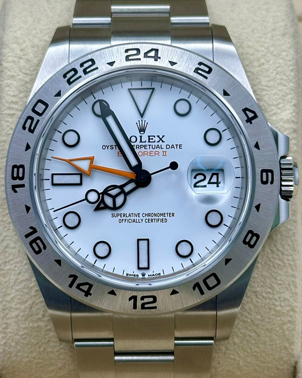 2022 Rolex Explorer II "Polar" 42MM White Dial Oyster Bracelet (226570)