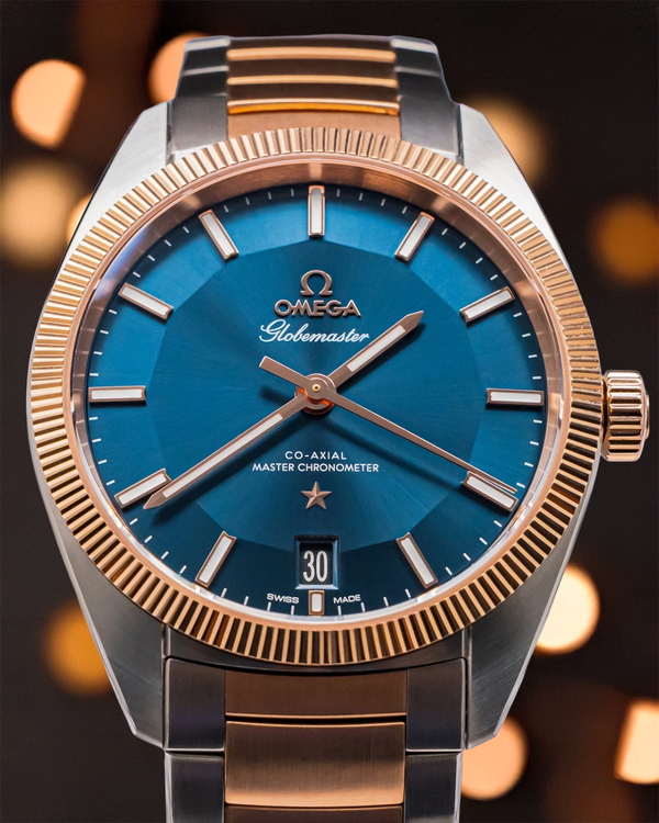 Omega Constellation Globemaster 39MM Blue Dial Two-Tone Bracelet (130.20.39.21.03.001)