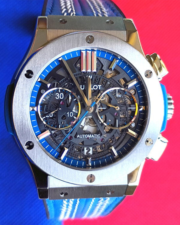 Hublot Classic Fusion Aerofusion L.E 45MM Skeleton Dial Leather Strap (525.NX.0129.VR.ICC16)