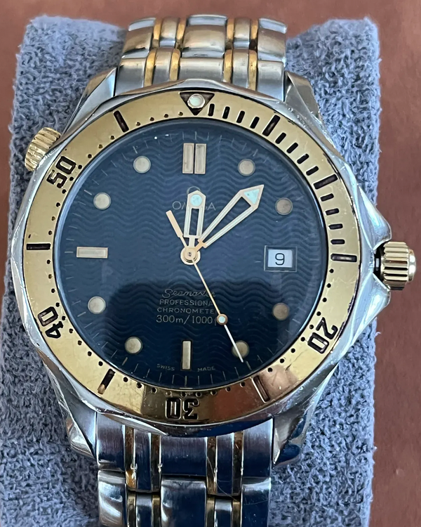 Omega Seamaster Diver 300M 41MM Quartz Blue Dial Two-Tone Bracelet (2342.80.00)