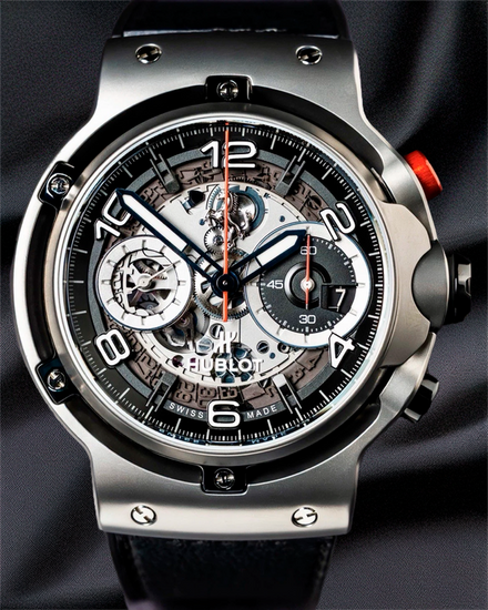 Hublot Classic Fusion "Ferrari GT" L.E. 45MM Skeleton Dial Leather Strap (526.NX.0124.VR)