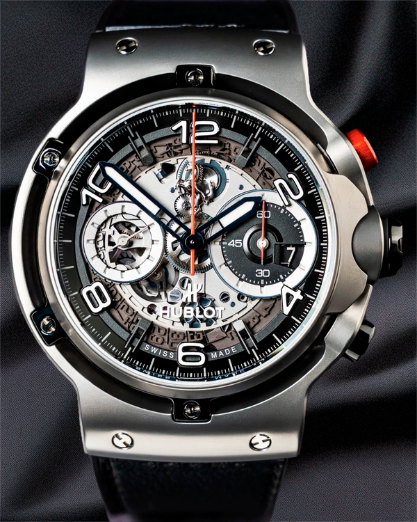Hublot Classic Fusion "Ferrari GT" L. E. 45MM Skeleton Dial Leather Strap (526.NX.0124.VR)