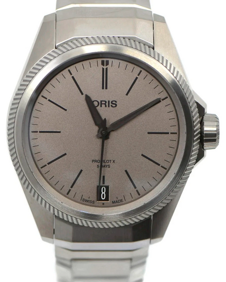 Oris ProPilot X 400 39MM Grey Dial Titanium Bracelet (7778)