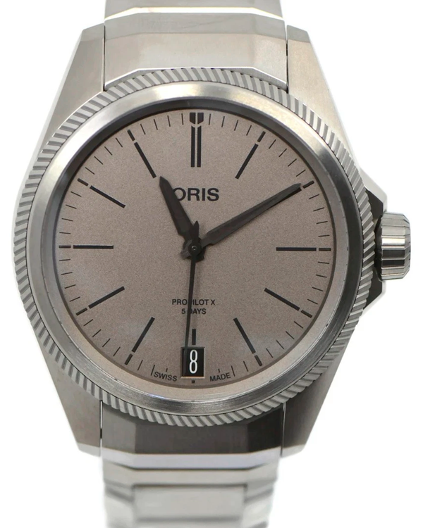 Oris ProPilot X 400 39MM Grey Dial Titanium Bracelet (7778)