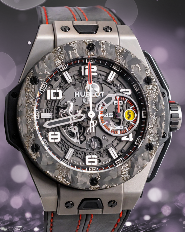 Hublot Big Bang Unico Ferrari L.E. 45MM Skeleton Dial Leather Strap (401.NJ.0123.VR)