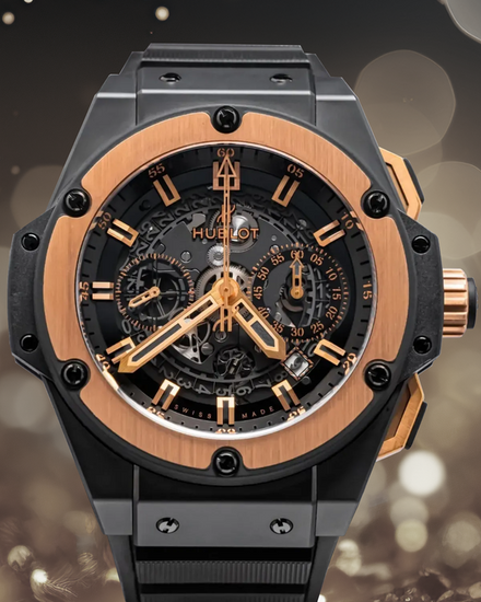 Hublot King Power Unico 48MM Skeleton Dial Rubber Strap (701.CO.0180.RX)