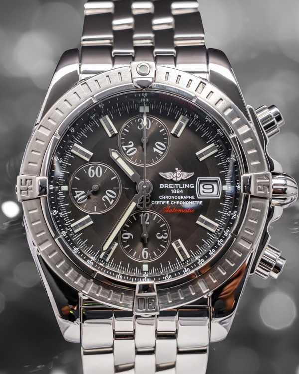 Breitling Chronomat Evolution 44MM Grey Dial Steel Bracelet (A13356)