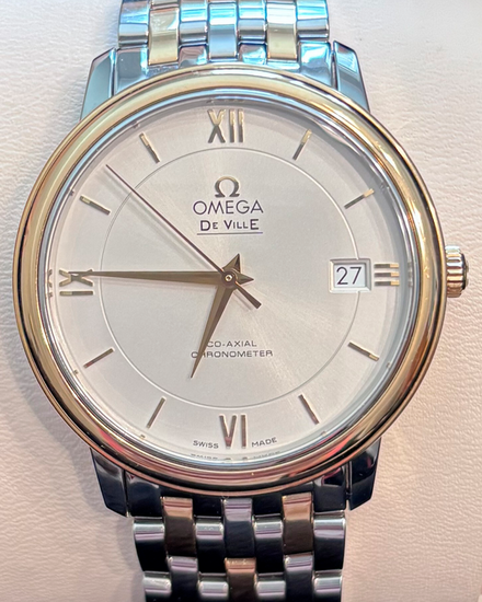 2023 Omega De Ville Prestige 36.8MM Silver Dial Two-Tone Bracelet (424.20.37.20.02.001)