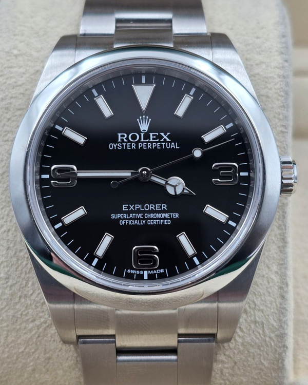 2016 Rolex Explorer 39MM Black Dial Oyster Bracelet (214270)
