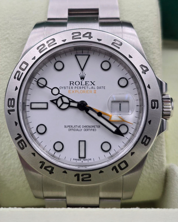 2012 Rolex Explorer II "Polar" 42MM White Dial Oyster Bracelet (216570)