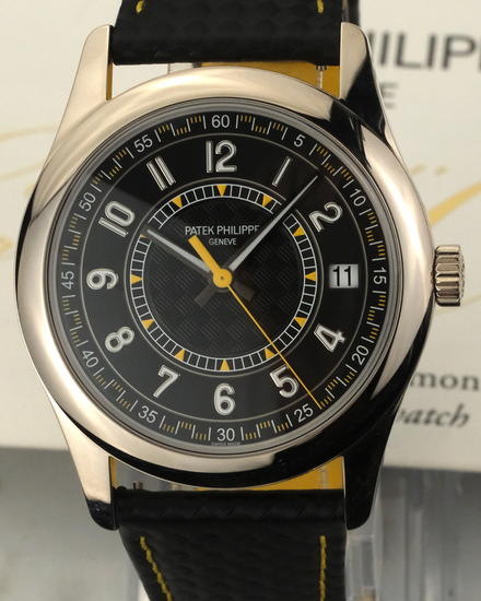 2024 Patek Philippe Calatrava 40MM Black Dial Leather Strap (6007G-001)