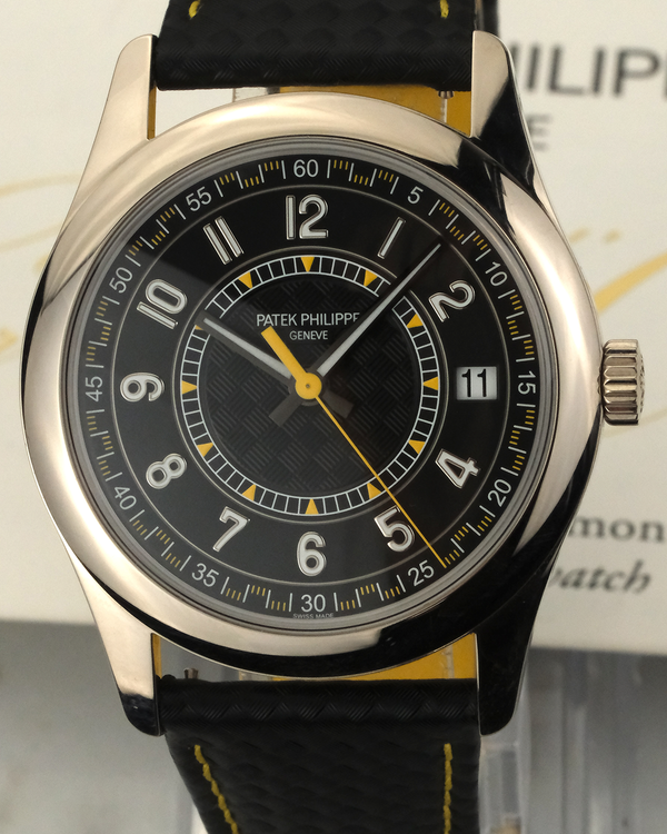 2024 Patek Philippe Calatrava 40MM Black Dial Leather Strap (6007G-001)