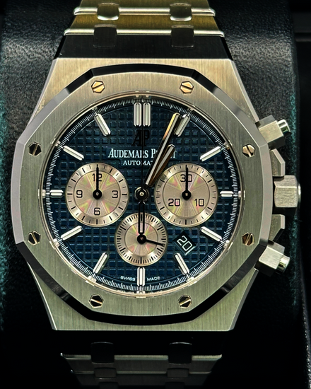 2018 Audemars Piguet Royal Oak Chronograph 41MM Blue Dial Steel Bracelet (26331ST.OO.1220ST.01)