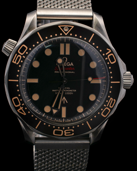 2020 Omega Seamaster Diver 300M "No Time To Die" 007 Edition 42MM Brown Dial Titanium Bracelet (210.90.42.20.01.001)