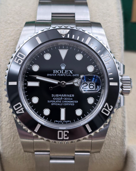 2017 Rolex Submariner Date 40MM Black Dial Oyster Bracelet (116610LN)