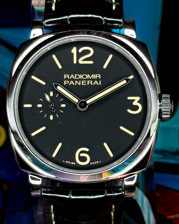 2015 Panerai Radiomir 1940 42MM Black Dial Leather Strap (PAM00512)