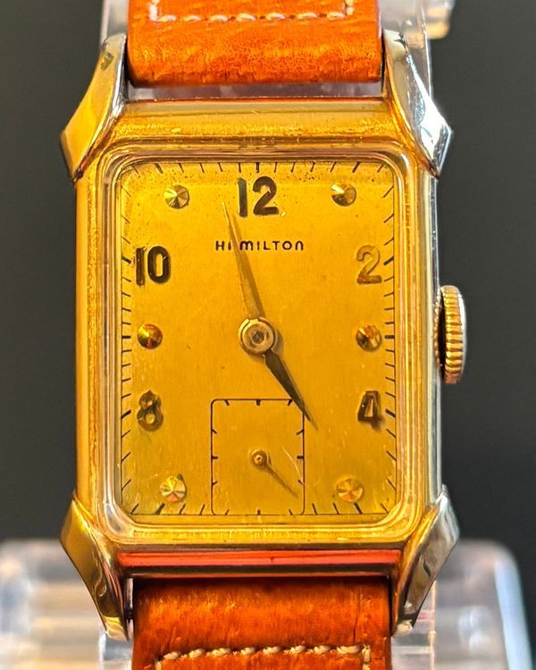 1948 Hamilton Vintage "Milton" 24MM Silver Dial Aftermarket Leather Strap (Cal. 982)