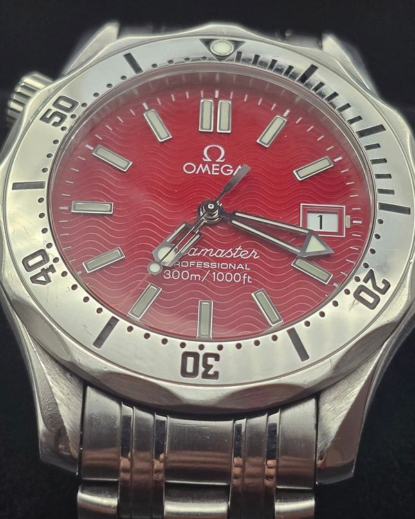 Omega Seamaster "Marui" Edition 36MM Red Dial Steel Bracelet (2552.61)