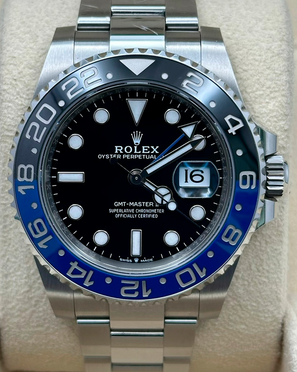 2023 Rolex GMT-Master II "Batman" 40MM Black Dial Oyster Bracelet (126710BLNR)