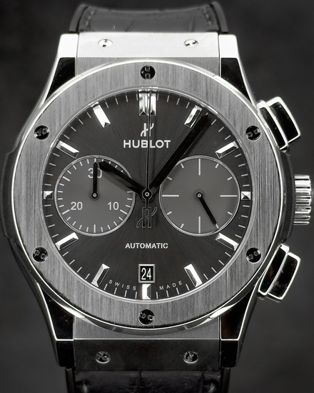 2019 Hublot Classic Fusion Racing 45MM Grey Dial Leather Strap (521.NX.7071.LR)