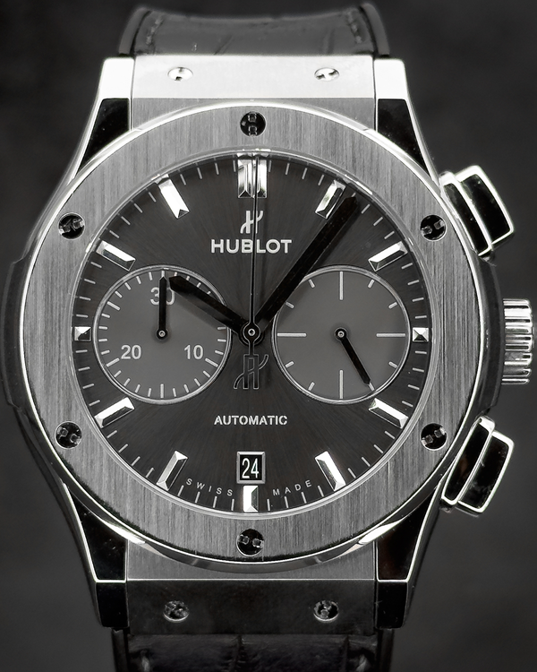 2019 Hublot Classic Fusion Racing 45MM Grey Dial Leather Strap (521.NX.7071.LR)