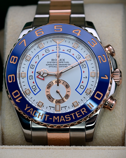 2020 Rolex Yacht-Master II 44MM  White Dial Two-Tone Oyster Bracelet (116681)