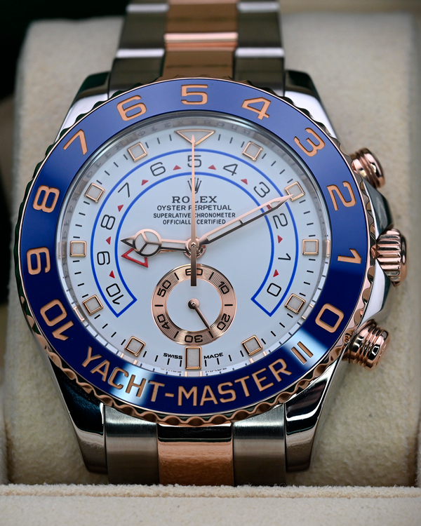 2020 Rolex Yacht-Master II 44MM  White Dial Two-Tone Oyster Bracelet (116681)