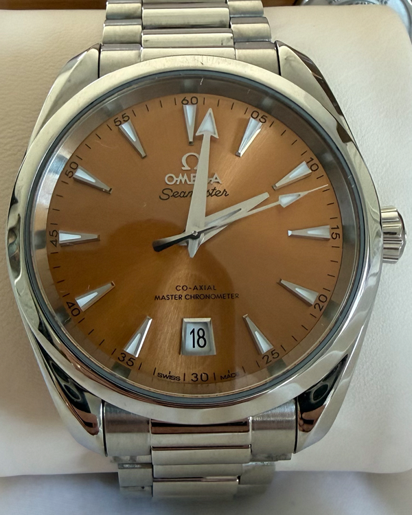 2023 Omega Seamaster Aqua Terra "Saffron Shades" 38MM Saffron Dial Steel Bracelet (220.10.38.20.12.001)
