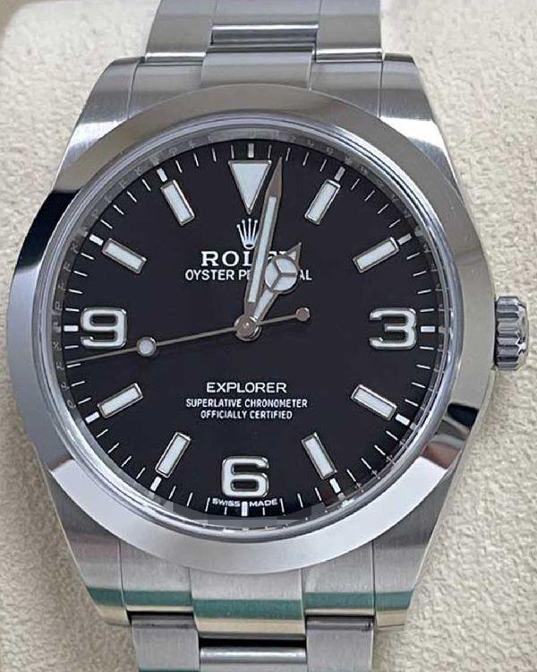 2017 Rolex Explorer 39MM Black Dial Oyster Bracelet (214270)