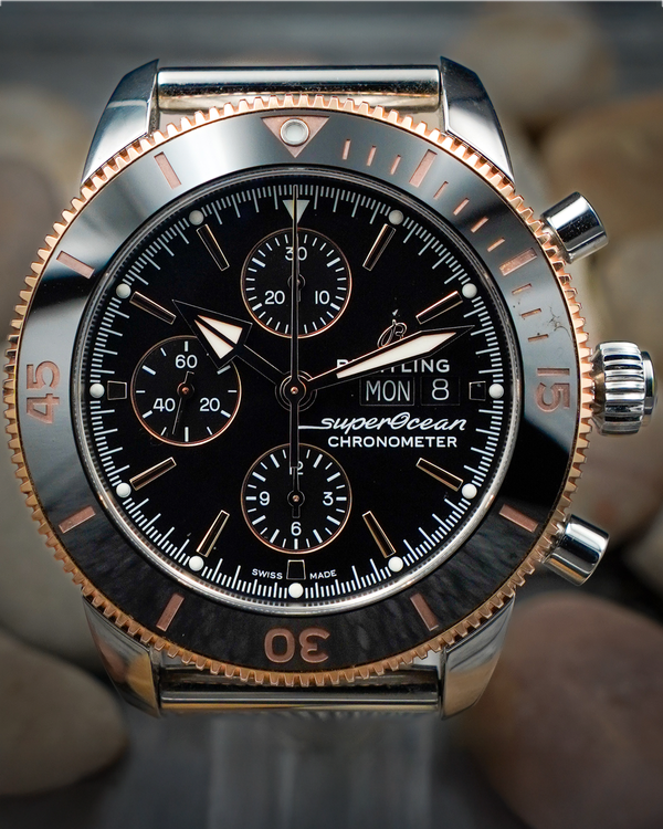 2023 Breitling Superocean Heritage Chronograph 44MM Black Dial Steel Bracelet (U13313121B1A1)