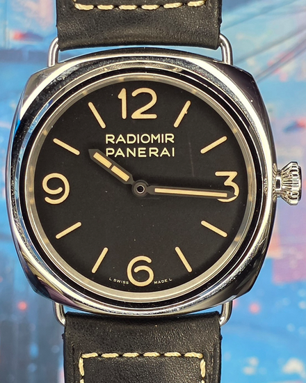 2024 Panerai Radiomir "Officine" 3 Days 45MM Black Dial Leather Strap (PAM01382)
