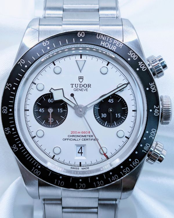 2021 Tudor Black Bay Chrono "Panda" 41MM White Dial Steel Bracelet (79360N)