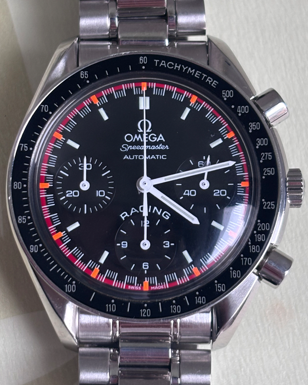 Omega Speedmaster Raching "Schumacher" 39MM Black Dial Steel Bracelet (3518.50.00)
