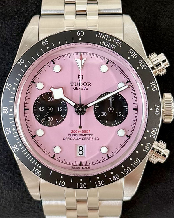 2024 Tudor Black Bay Chronograph "Flamingo" 41MM Pink Dial Steel Bracelet (M79360N)